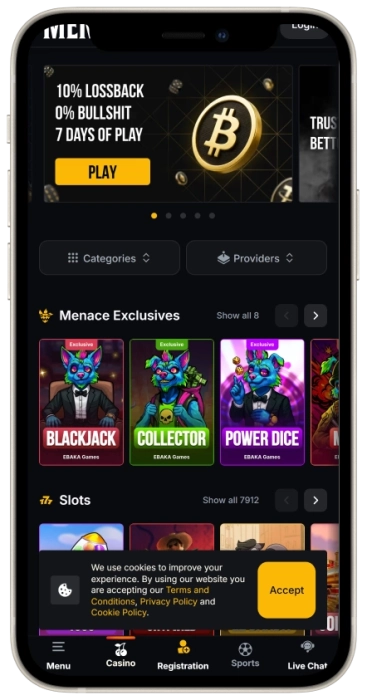 Menace Mobile App